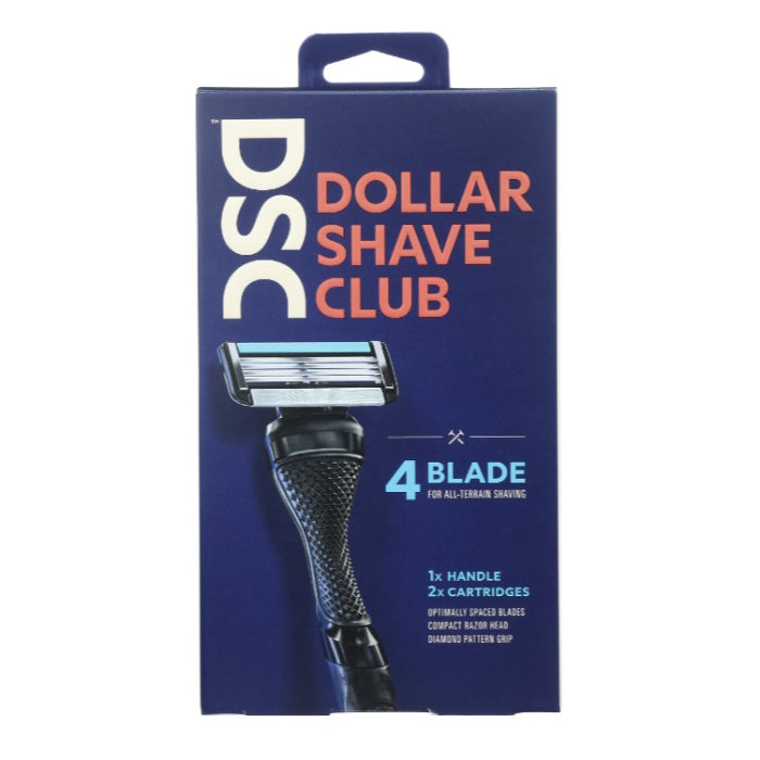 Dollar Shave Club - Razor Starter, 1 Kit (Pack Of 4)
