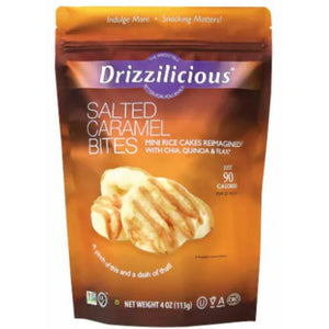 Drizzilicious - Rice Cakes Mini Salted Caramel, 4 Oz (Pack of 6)