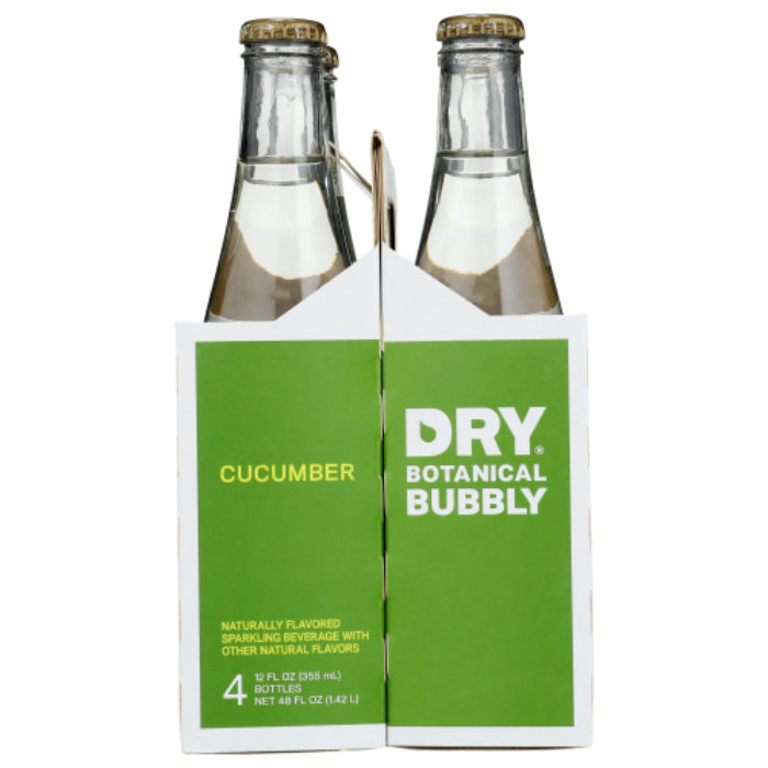 Dry Soda - Dry Cucumber Sparkling Bottle 4 Pack, 48 Floz (Pack of 6)