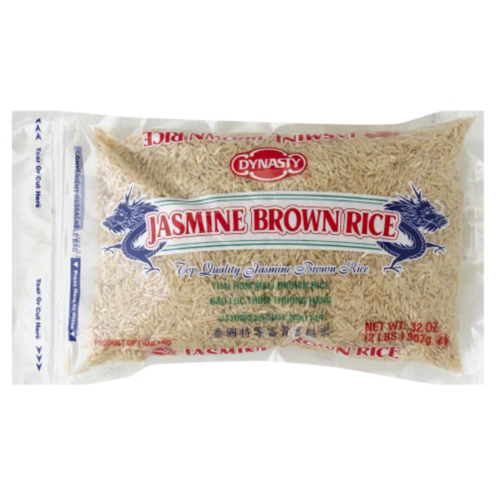 Dynasty - Rice Jasmine Brown, 2 lb - Pack of 12