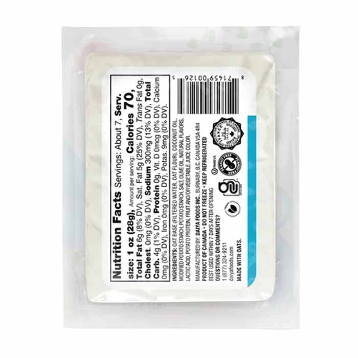 Daiya - Cheese Block Feta, 6.5oz  Pack of 8 - back