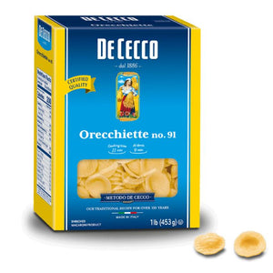 De Cecco - Orecchiette Pasta, 16 Oz (Pack Of 12)