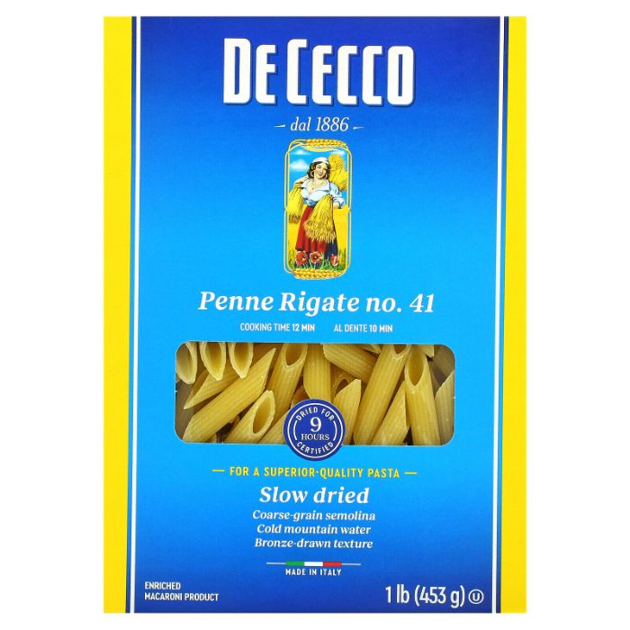 De Cecco - Penne Rigate Pasta, 16 Oz (Pack Of 12)