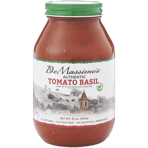 De Massimos - Pasta Sauce Tomato Basil, 32 Oz (Pack Of 6)