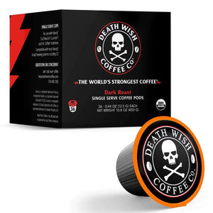 Death Wish Coffee - Single-Serve Coffee Pods, 36 Pods (Pack of 2)