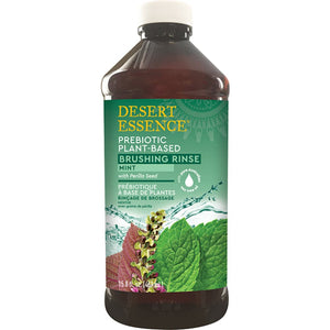 Desert Essence - Prebiotic Plant Based Brushing Rinse Mint, 15.8 Floz