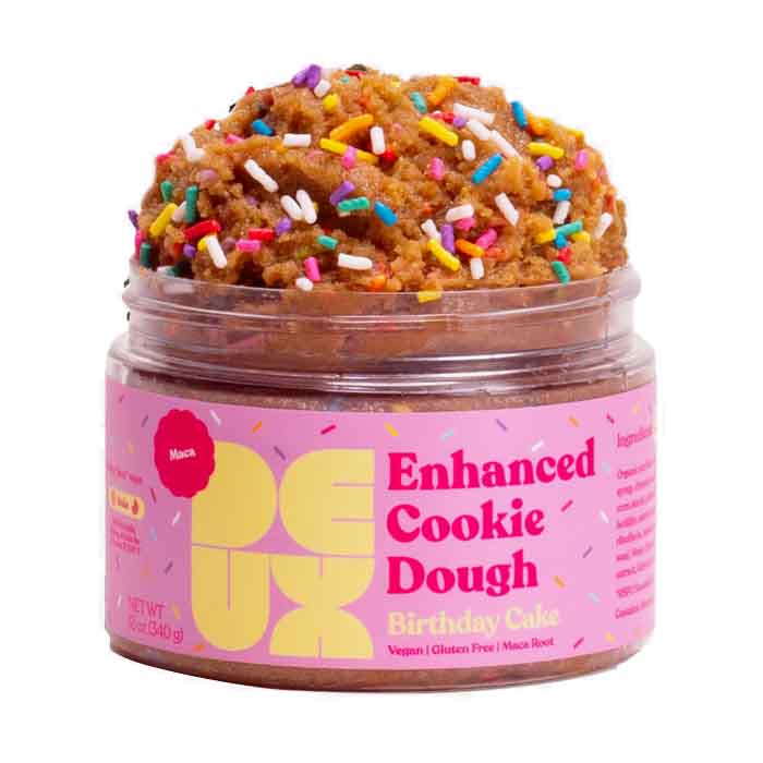 Deux - Cookie Dough Bday Cake, 4oz  Pack of 12