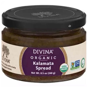 Divina - Organic Olive Spread Kalamata, 8.5 Oz (Pack of 6)