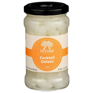 Divina - Onions Cocktail, 7 Oz (Pack of 6)