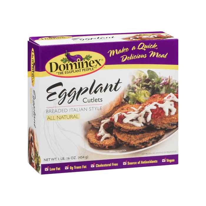 Dominex - Eggplant Cutlets, 16oz  Pack of 6