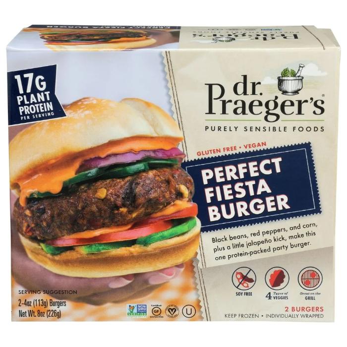 Dr. Praeger's - Veggie Burgers Fiesta, 8oz