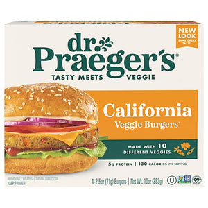 Dr Praeger's - Burger Veggie, 10oz | Multiple Flavors | Pack of 6