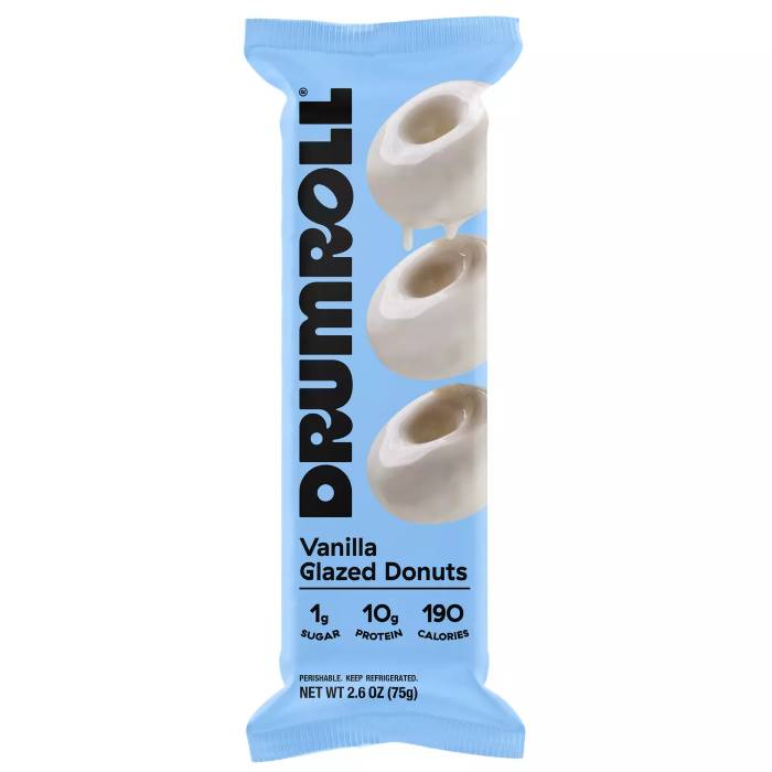 Drumroll - Mini Vanilla Glazed Donuts 3pk, 2.6oz