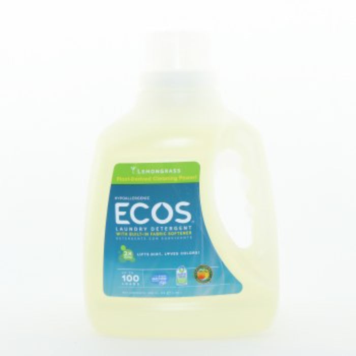 Ecos - Laundry Detergent, Lemongrass, 100 oz - Pack of 4