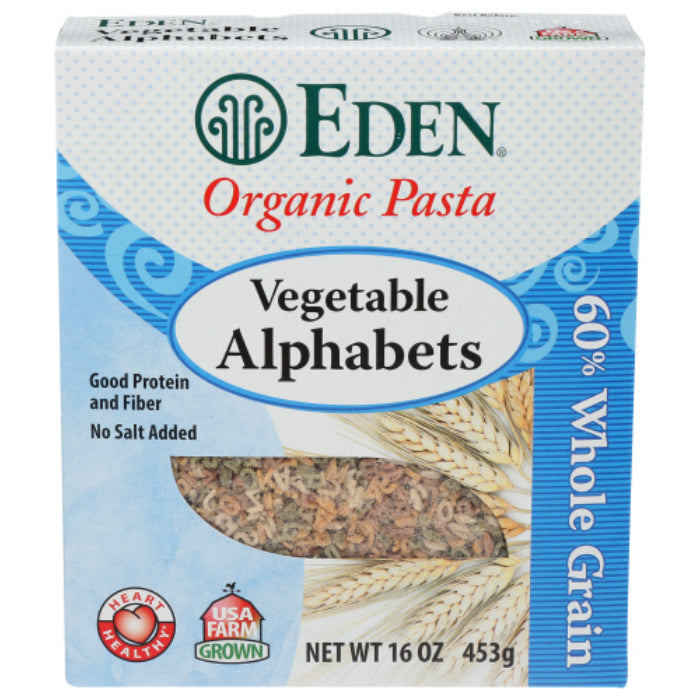 EDEN FOODS - PASTA VEGGIE ALPHABETS ORG 16 OZ - Pack of 1