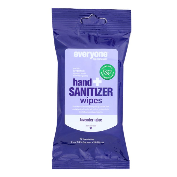 Everyone - Wipes Sanitizer Lavender Aloe 1 Ea - Pack Of 6