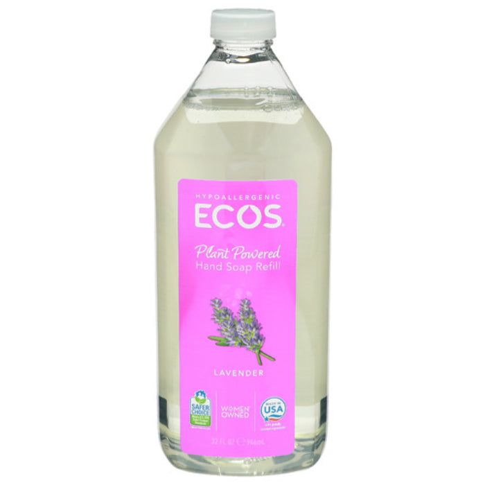 Ecos - Hand Soap Refill Lavender, 32 oz (Pack of 6)