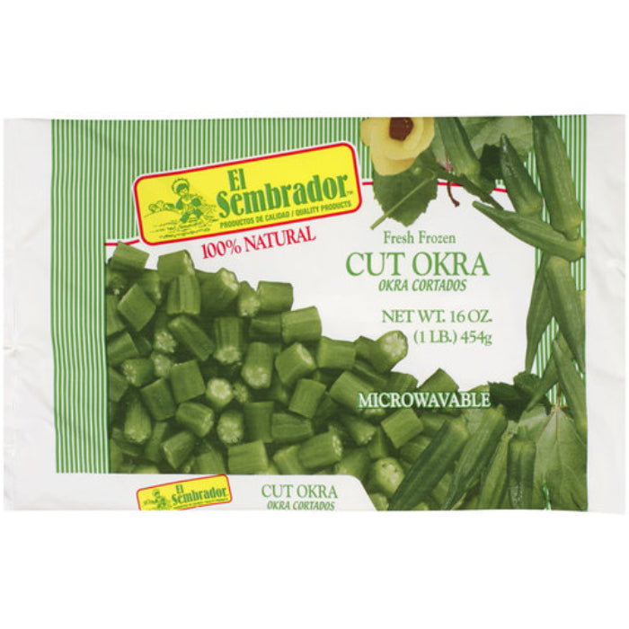 EL SEMBRADOR OKRA CUT 16 OZ - Pack of 12