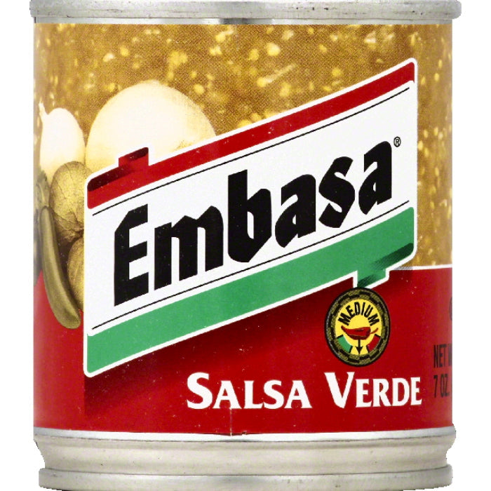 EMBASA - SALSA VERDE GREEN MEDIUM 7 OZ - Pack of 12