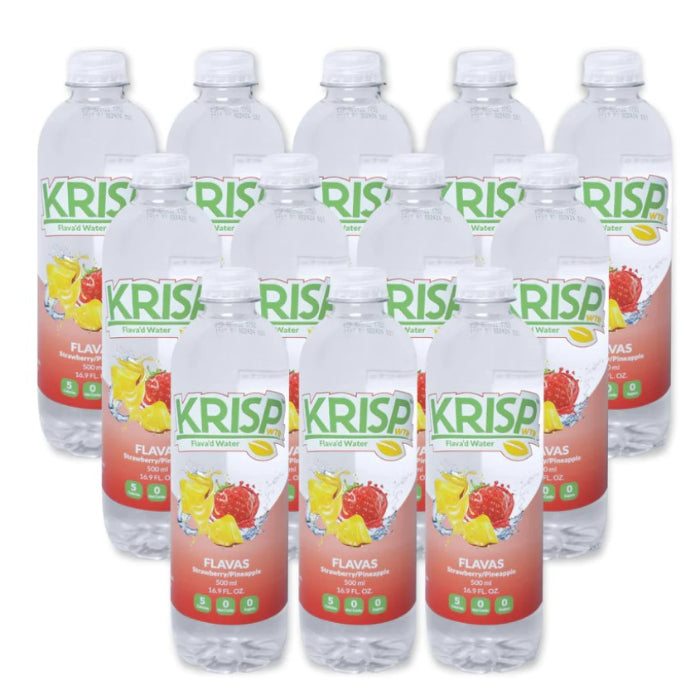 Flavas - Water Spring Strawberry Pineapple 16.9 Fo - Pack Of 12