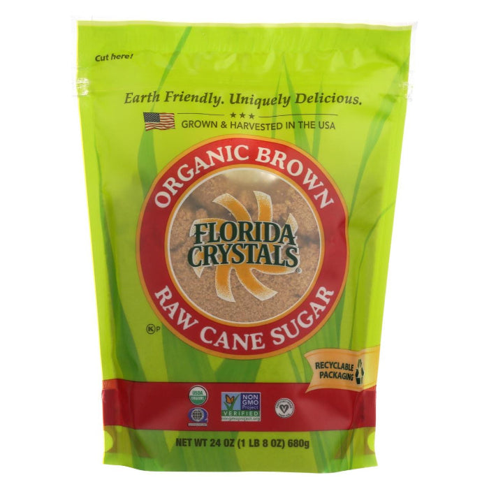 Florida Crystals - Sugar Brown Org 24 Oz - Pack Of 6