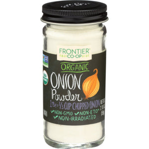 Frontier Herb - Seasoning Onion Powder Organic Bottle 2.1 Oz - Pack of 1