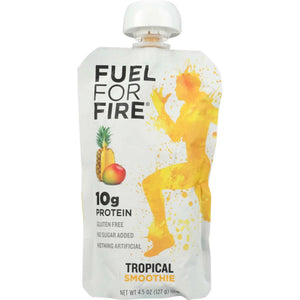 Fuel For Fire - Smoothie Protein Tropical, 4.5 Oz (Pack of 12)