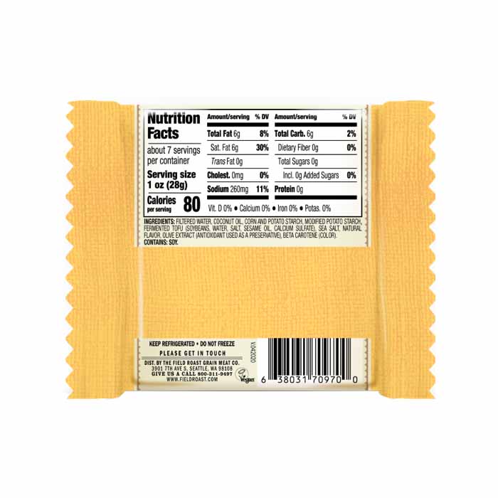 Field Roast - Cheese Slices - Original, 7oz (Pack of 8)