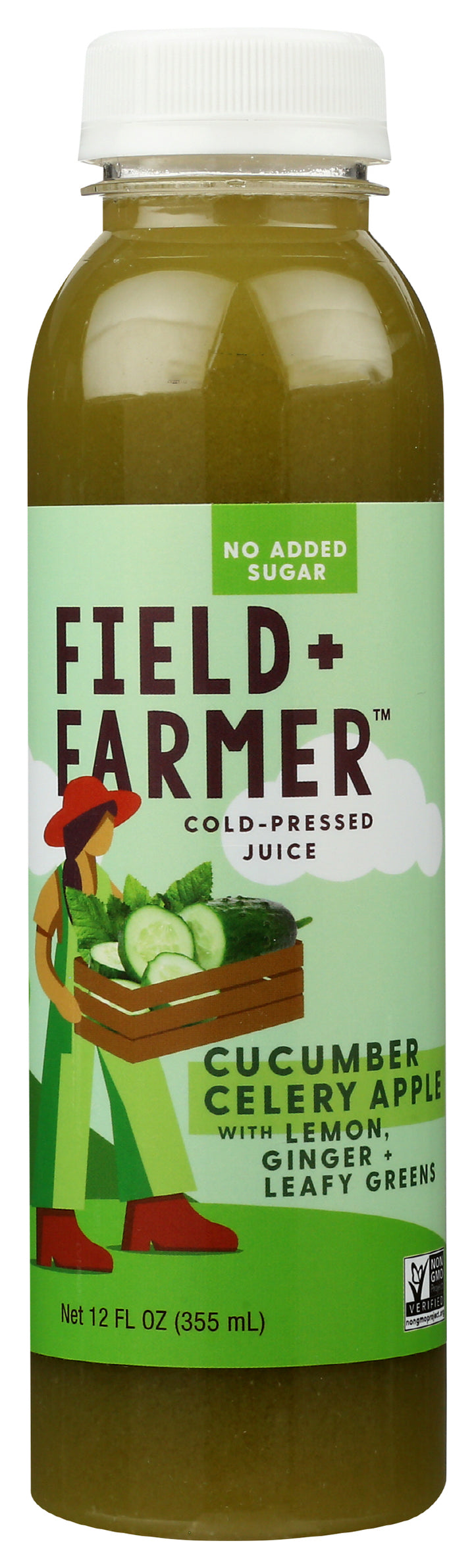 Field & Farmer - Juice, 12oz  Cucumber Apple Ginger  Pack of 6