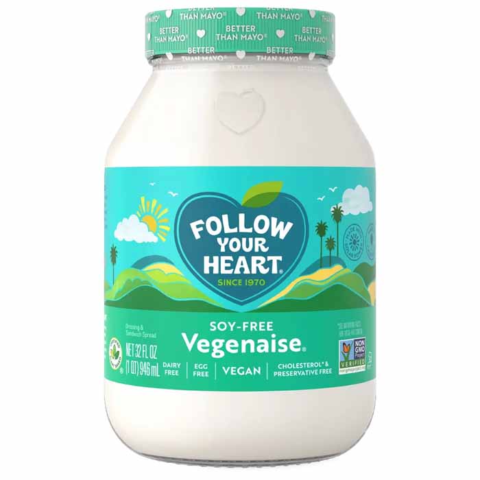 Follow Your Hea - Vegenaise - Soy Free, 32oz (Pack of 6)