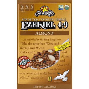 Food For Life - Cereal Ezekiel 4;9 Almond Organic, 16 Oz (Pack of 3)