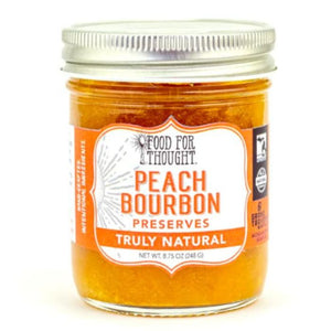 Food For Thought - Preserves Peach Bourbon 8.75 Oz - Pack Of 6