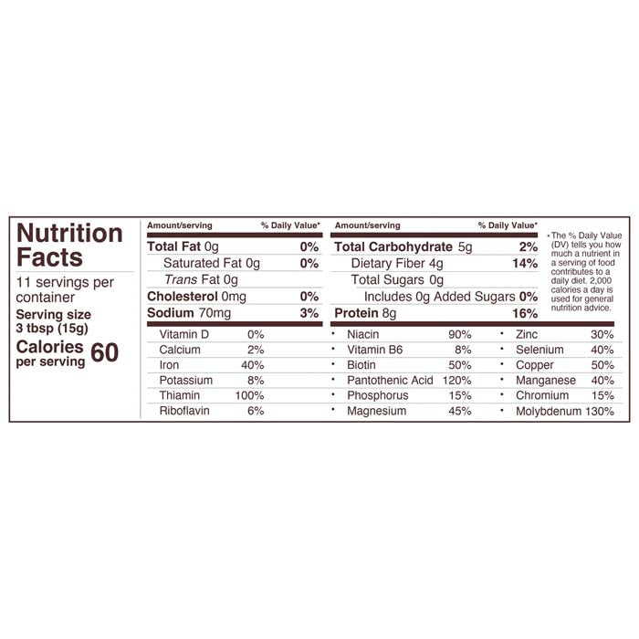 Foods Alive - Nutritional Yeast Nacho Cheesy Goodness - back