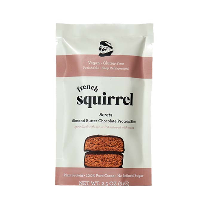 French Squirrel - Berets Protein Bites Almond Butter, 2.5oz