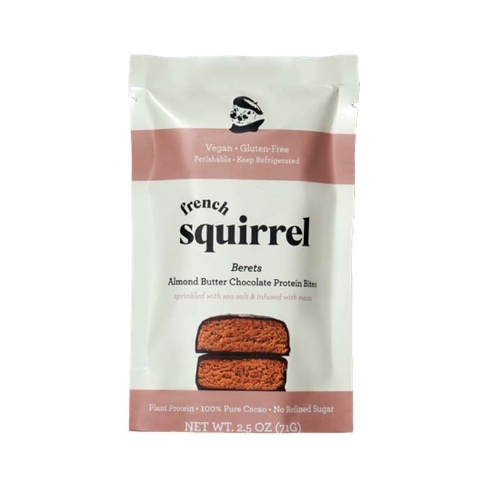 French Squirrel - Berets Protein Bites Peanut Butter, 2.5oz