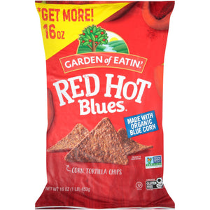 Garden Of Eatin - Chip Tortilla Red Hot Blue 16 Oz - Pack Of 12