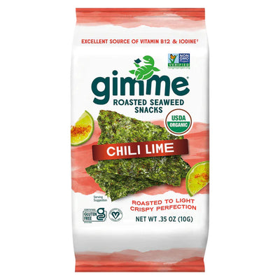 Gimme - Roasted Seaweed - Chili Lime, 0.35oz (Pack of 12)