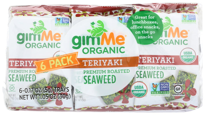 Gimme - Seaweed Rstd Teriyaki 6P 1.05 Oz - Pack Of 8