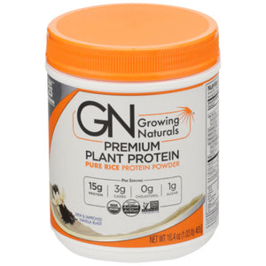 Growing Naturals - Protein Rice Powder Vanilla 16.4 Oz - Pack Of 1