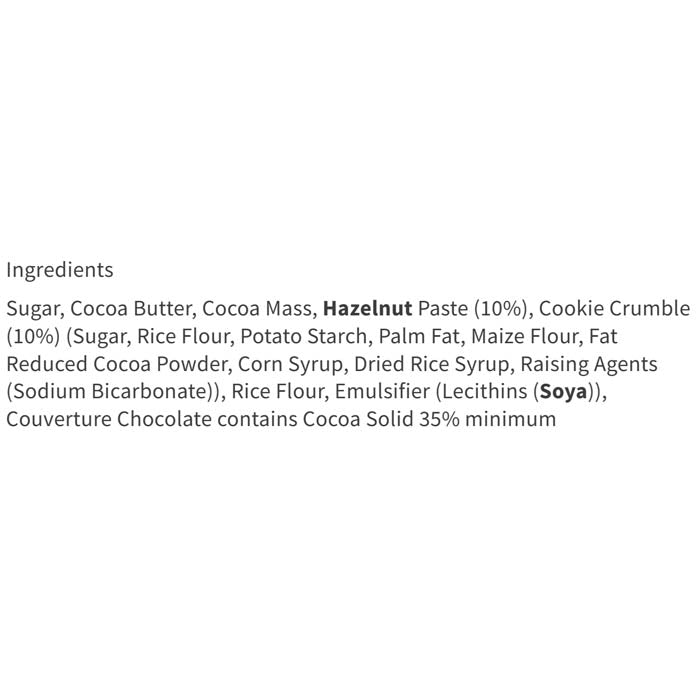 Galaxy - Chocolate Bar Vegan Crumbled Cookie, 25g -Pack of 12 - Back