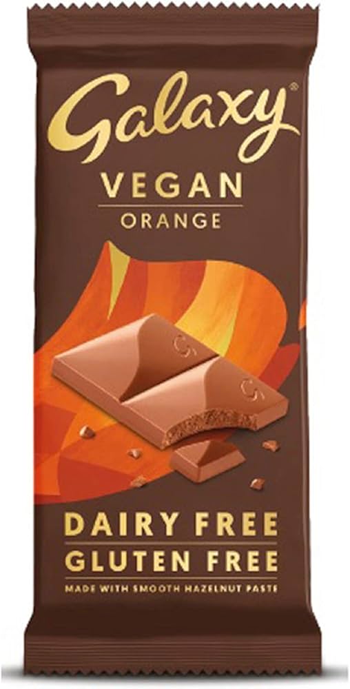 Galaxy - Vegan Chocolate Bar Smooth Orange, 100g