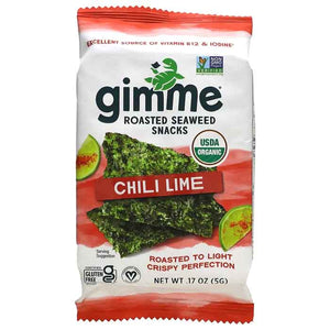 Gimme - Seaweed Snack Chii Lime, 1.02oz | Pack of 8