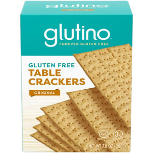 Glutino - Cracker Table Style Gluten free, 7 Oz (Pack of 12)