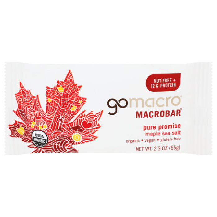 GoMacro - Maple Sea Salt MacroBar, 2.3 OZ (Pack of 12)