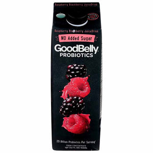 GoodBelly - Juice Raspberry Blackberry No Sugar Added, 32fo | Pack of 6