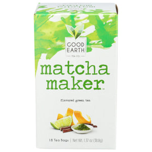 Good Earth Tea - Matcha Maker, 18 Bags (Pack of 6)