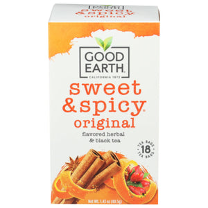 Good Earth Tea - Original Sweet & Spicy Blend, 18 Bags (Pack of 6)