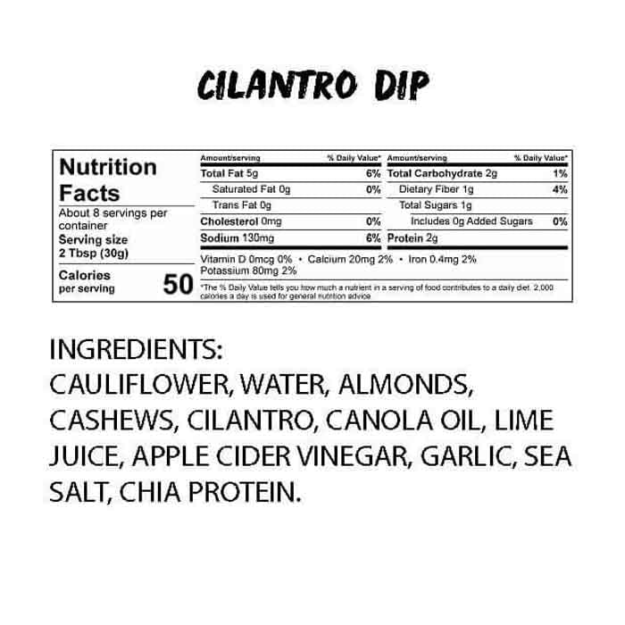Good Foods - Dip Cilantro, 8oz  Pack of 8 - back