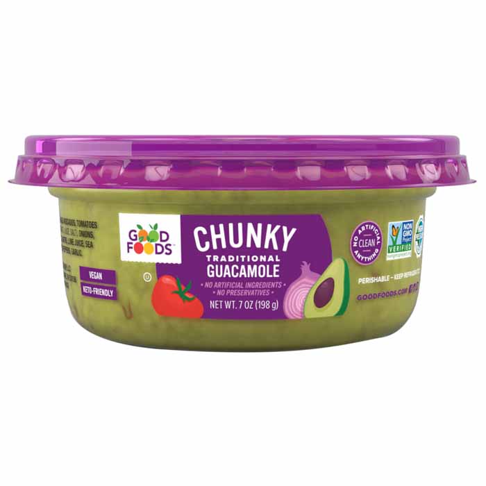 Good Foods - Dip Guacamole Chunky, 7oz  Pack of 8