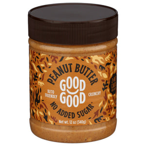 Good Good - Peanut Butter Crunchy, 12 Oz (Pack of 6)